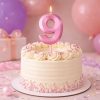 9th anniversary candle