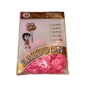 Metallic Party Decoration Balloons - 35 pcs - #f285a5