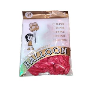 Metallic Party Decoration Balloons - 35 pcs - #d43d63