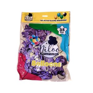 Metallic Party Decoration Balloons - 35 pcs - #5c376a