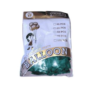 Jinni GB Plain Party Balloons - Pack of 35 - #1c8b58, Large