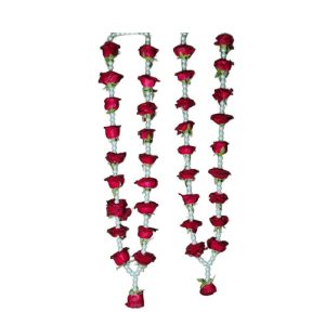 Red Rose and Pearl Garland