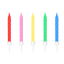 Multi-Color Rotate Birthday Candles - 5 pcs (1 set)