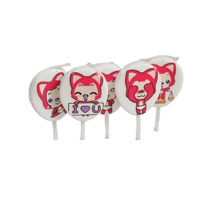 Cartoon Cat Theme Candles for Birthday - 5 pcs (1 set)