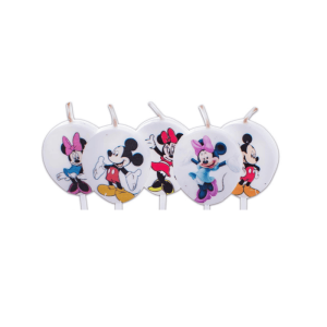 Mickey Mouse and Minnie Mouse Birthday Candles - 5 pcs (1 set)