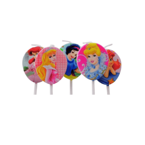 Princess Theme Birthday Character Candle Set – Pack of 5 (1 set)