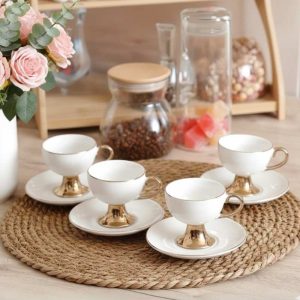 Imperial Grace Tea Cup and Saucer - Set of 4