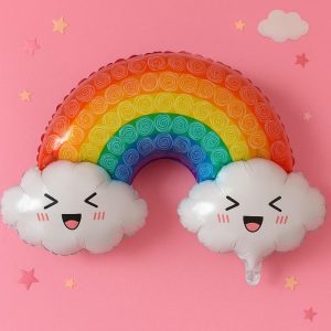 Rainbow Cloud Foil Balloons